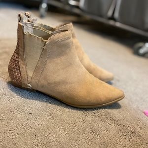 Tan booties